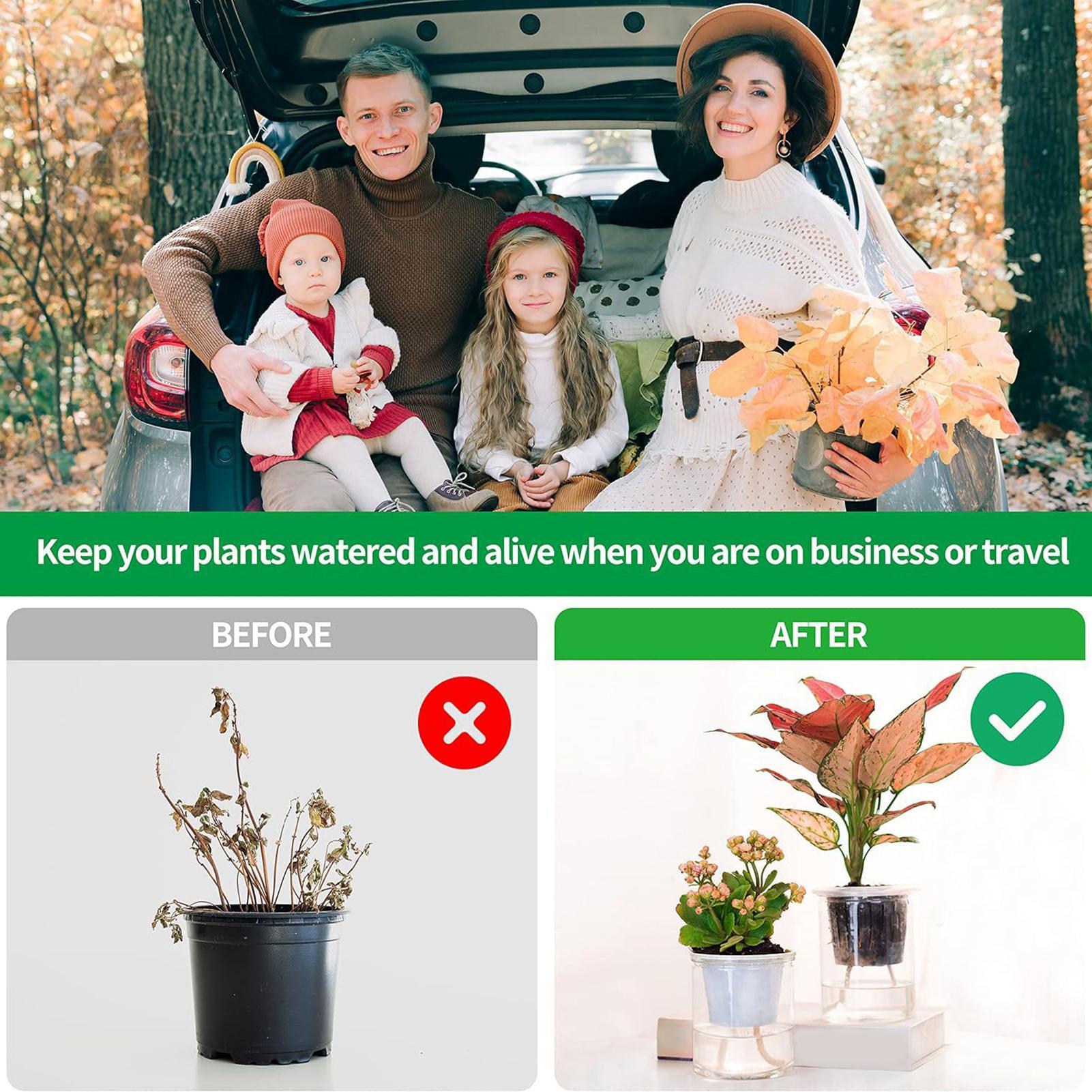 Self Watering Planter - Cuerdas de riego automático para plantas,