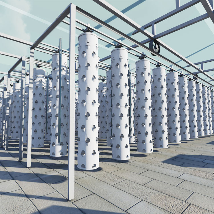 Hydroponic Tower - Columna colgante inteligente, torre giratoria hidropónica,