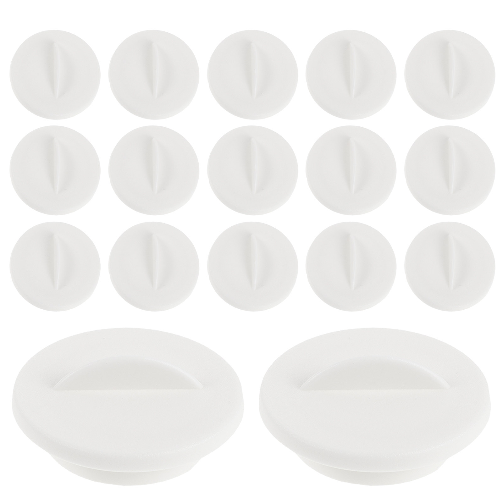 Indoor Garden Kit - 24 Tapas Redondas Blancas para Orificios