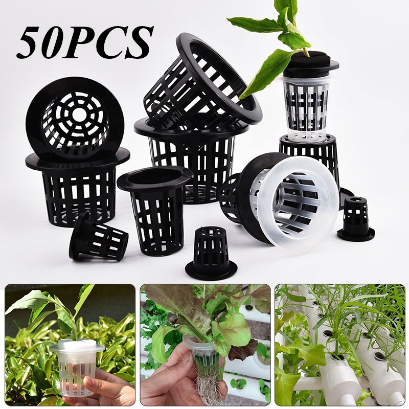 Hydroponic Grow Pod - 50 piezas de macetas de malla