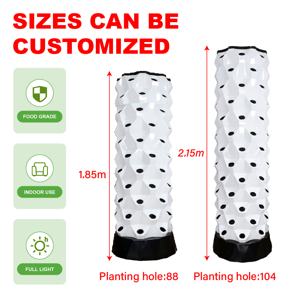 Hydroponic Tower - Moderna Torre de Cultivo Hidropónico Vertical