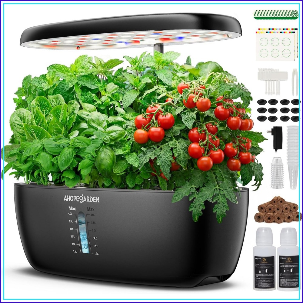 Indoor Garden Kit - Jardín Hidropónico de 12 Macetas con
