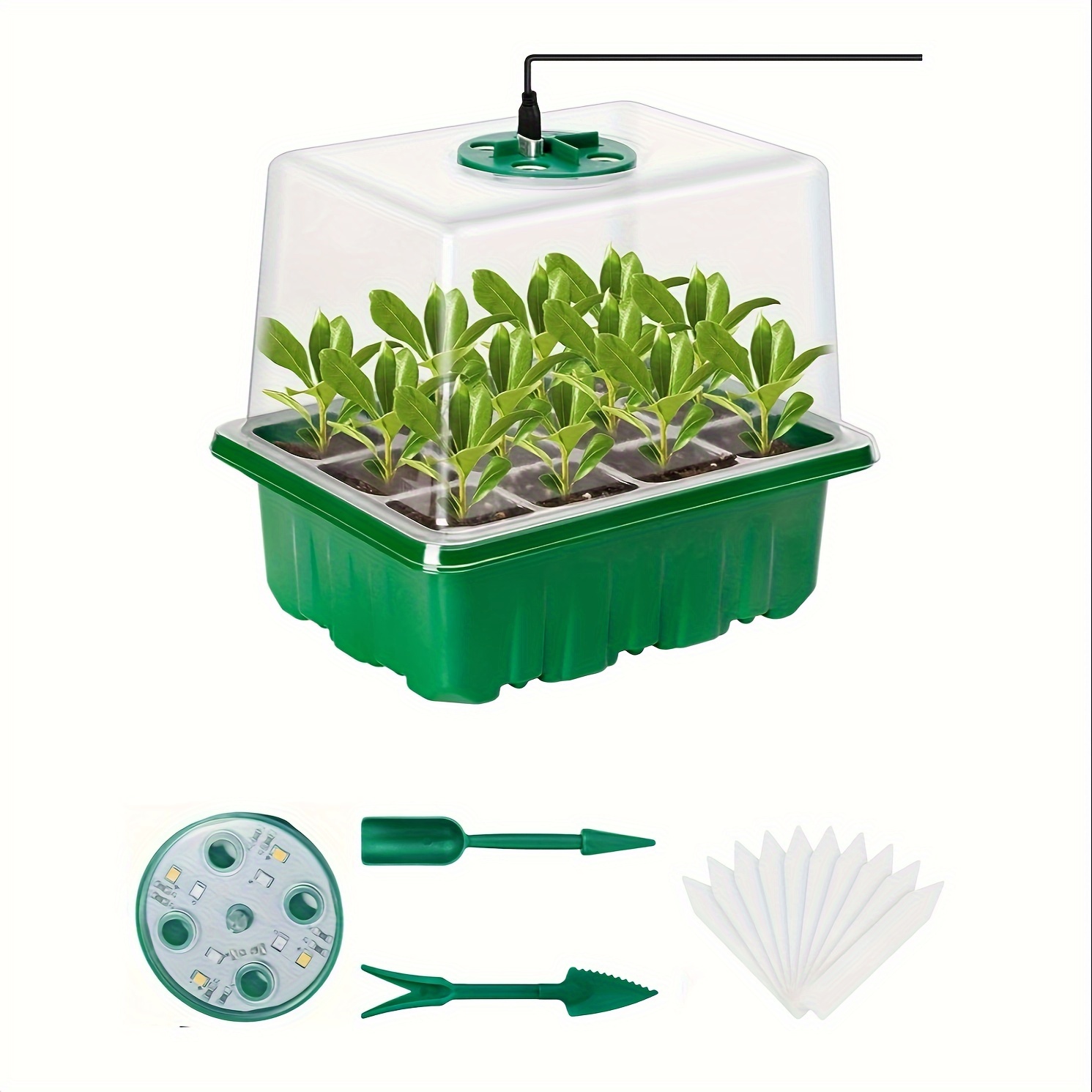 Plant Grow Light Full Spectrum - Kit de Inicio para Plántulas -