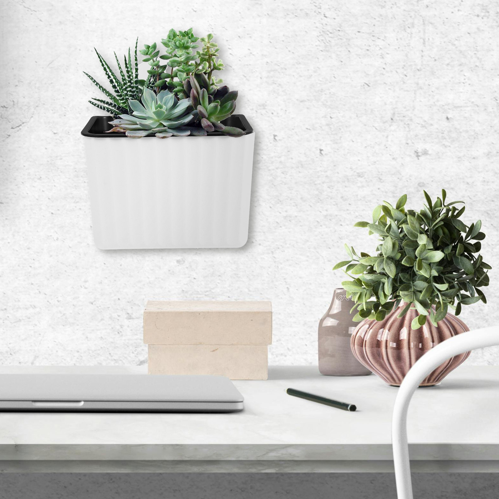 Self Watering Planter - 2 Macetas de Pared con Autorriego,