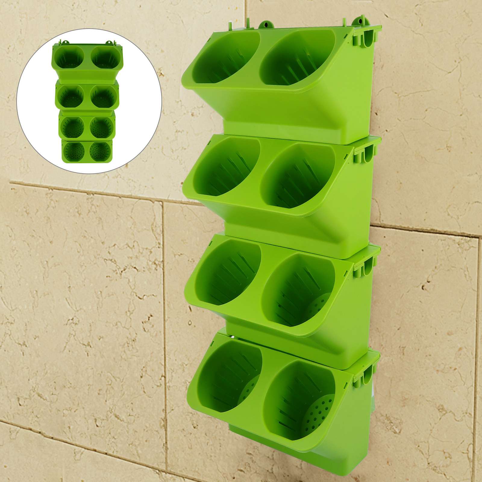 Juego de 4 Macetas Verticales  - Self Watering Planter reseña y precio