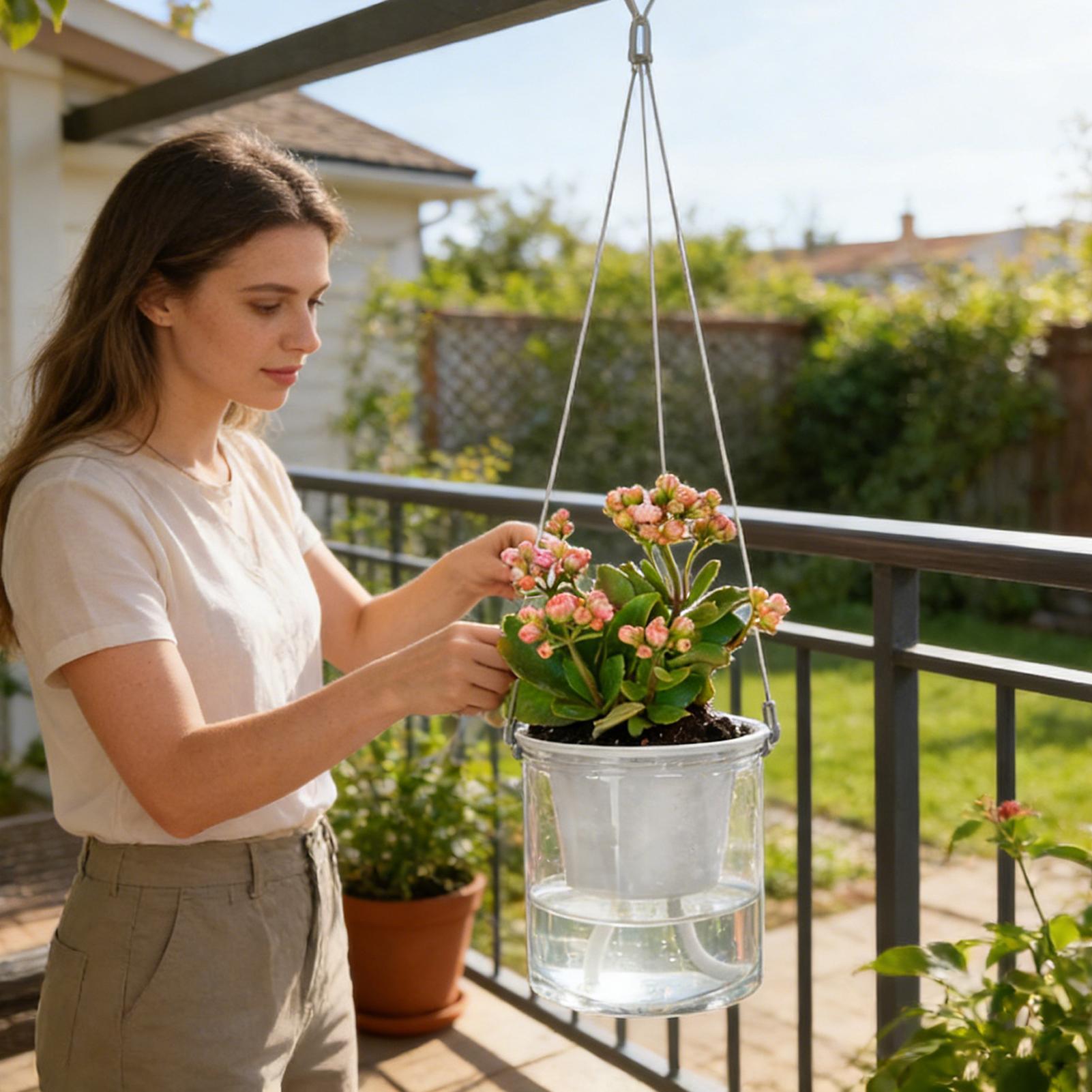 Cuerdas de riego automático pa - Self Watering Planter reseña y precio