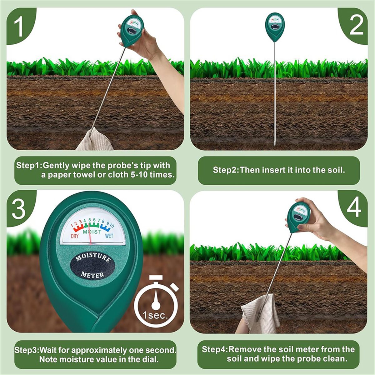 Medidor de Humedad del Suelo d - Plant Monitor reseña y precio