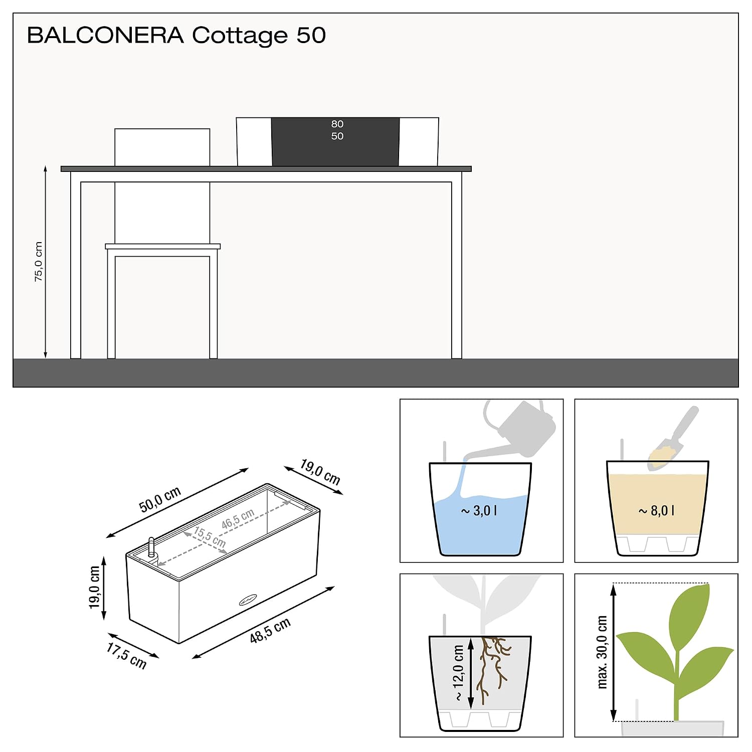 Jardinera de ventana con siste - Self Watering Planter reseña y precio