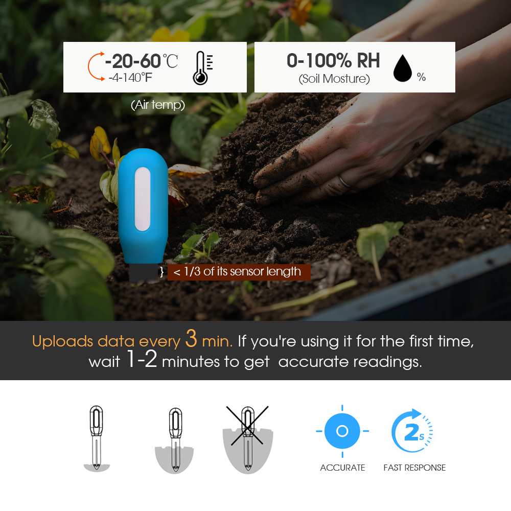 Sensor de suelo Tuya Zigbee, D - Plant Sensor reseña y precio