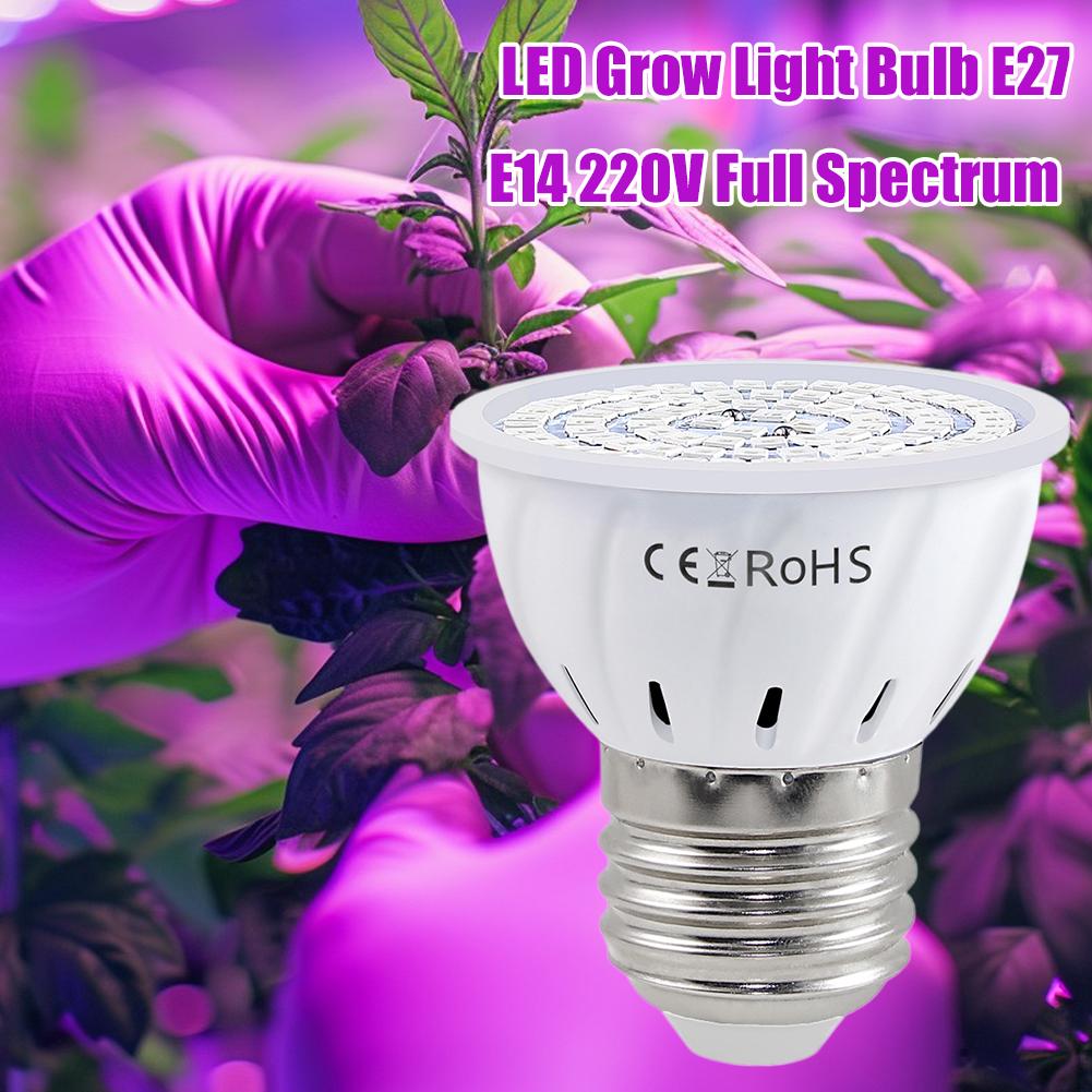 Bombilla LED de Cultivo E27 60 - Plant Grow Light Full Spectrum reseña y precio