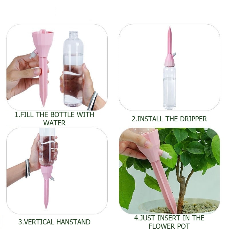 Sistema de riego por goteo aut - Self Watering Planter reseña y precio