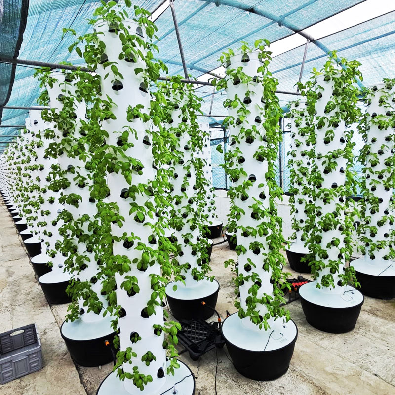 Sistema de Cultivo Vertical Hi - Hydroponic Tower reseña y precio