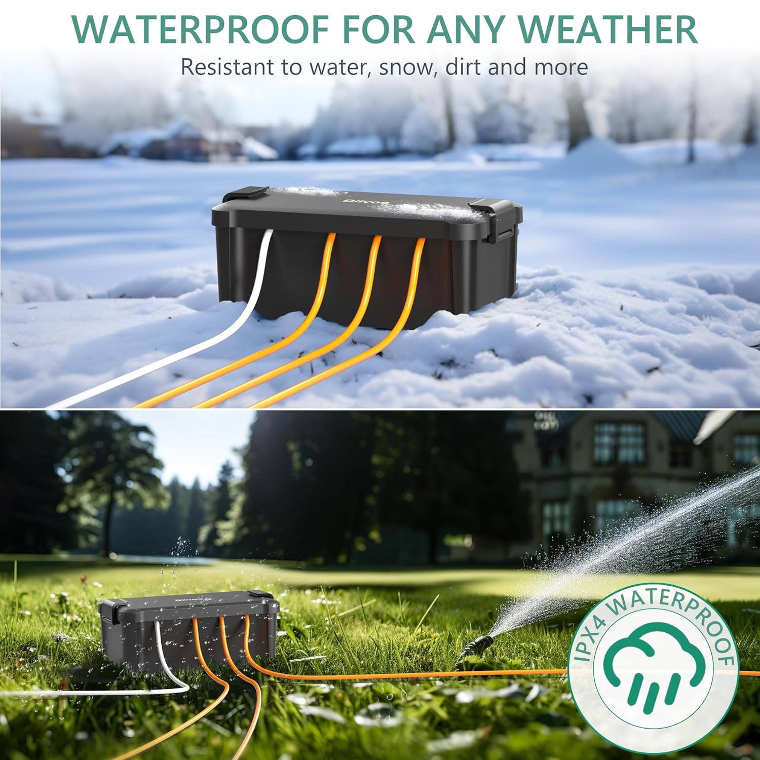 Diivoo-caja eléctrica impermea - Smart Garden Kit reseña y precio