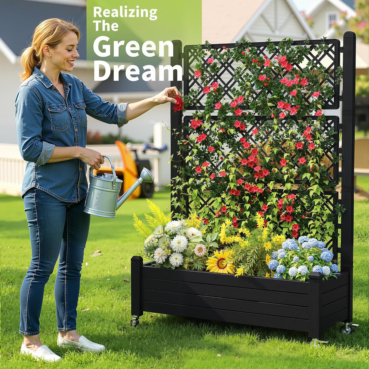 Jardinera Elevada con Enrejado - Self Watering Planter reseña y precio