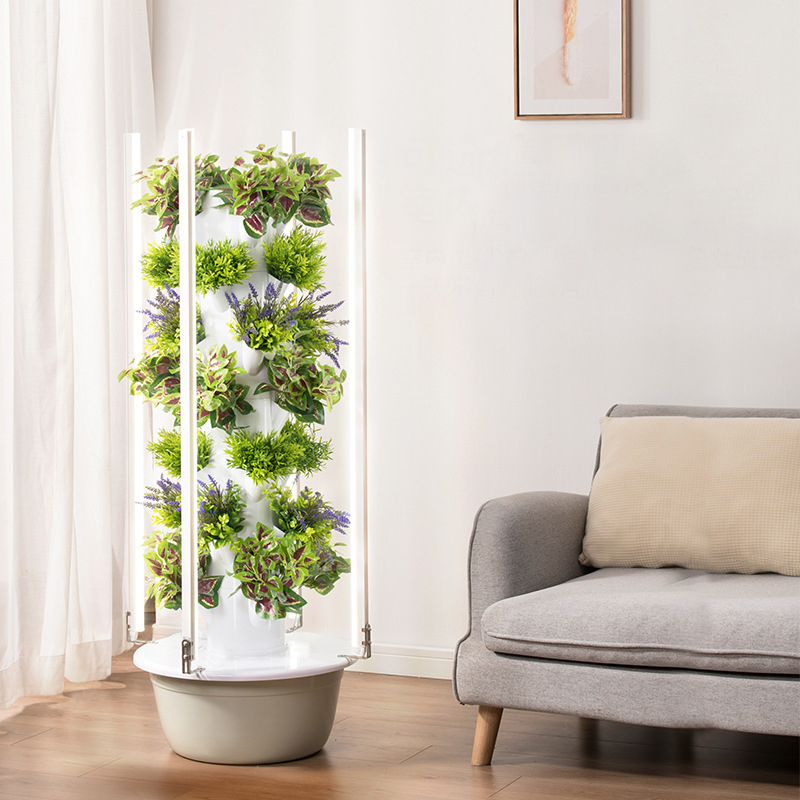 Con luz Led para cultivo, árbo - Hydroponic Tower reseña y precio