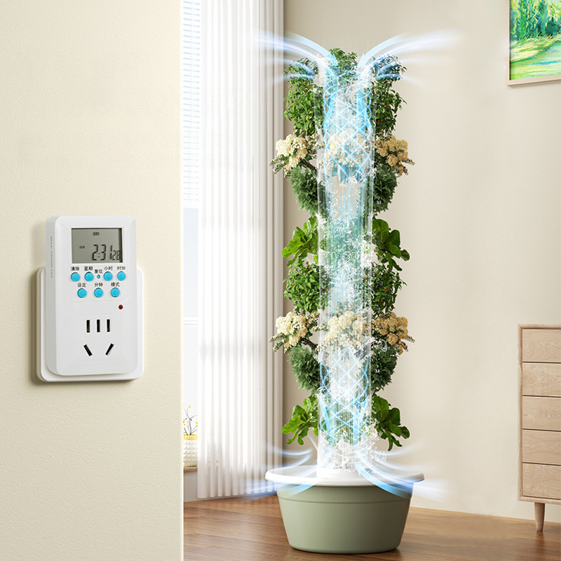 Con luz Led para cultivo, árbo - Hydroponic Tower reseña y precio